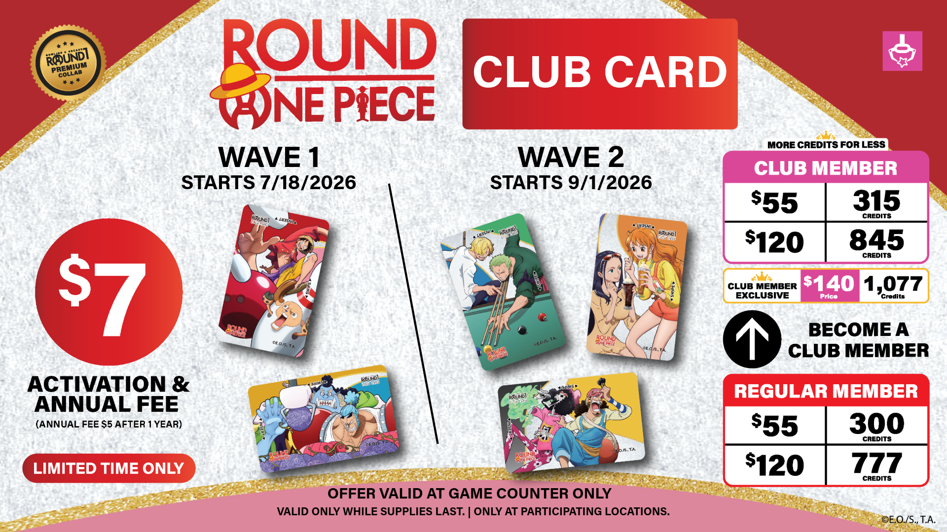ONE PIECE x ROUND1 | Round1 USA